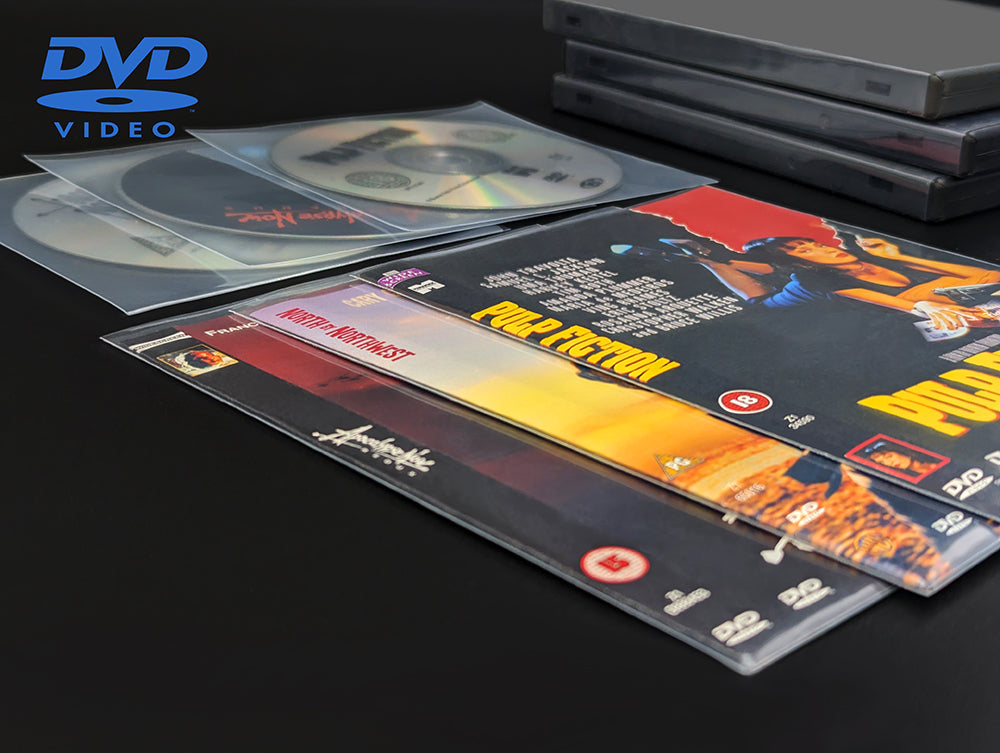 Complete DVD Storage Sleeves <br> (Polypropylene Double Pocket Inner Sleeve)