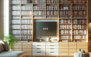 What storage space is needed for your small to large DVD collections?